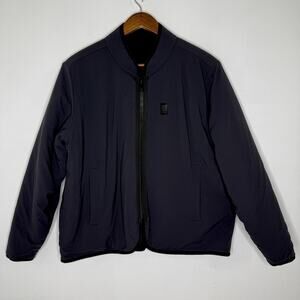 Topo Designs Jacket Mens Small Black Reversible Sherpa Fleece Zip Pockets
